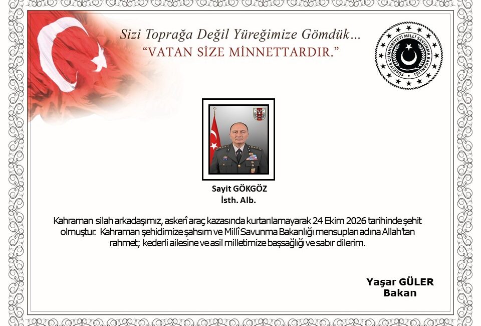 ANKARA / TEKHA Milli Savunma Bakanlığı (MSB), İstihbarat Albay Sayit