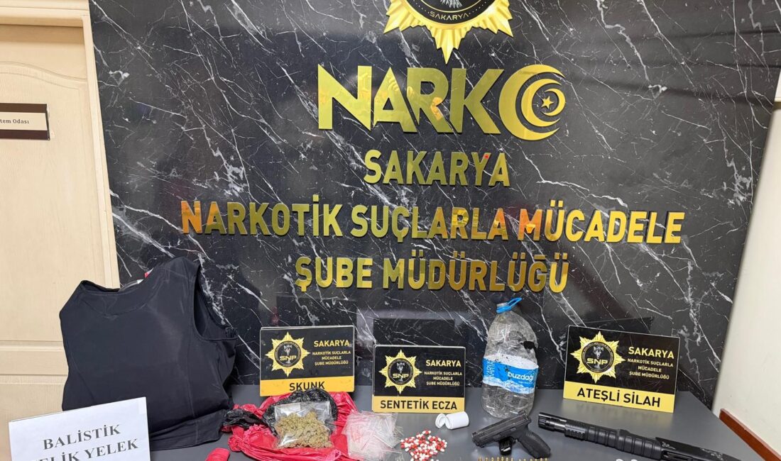 Sakarya İl Emniyet Müdürlüğü Narkotik Suçlarla Mücadele Şube Müdürlüğü ekipleri,