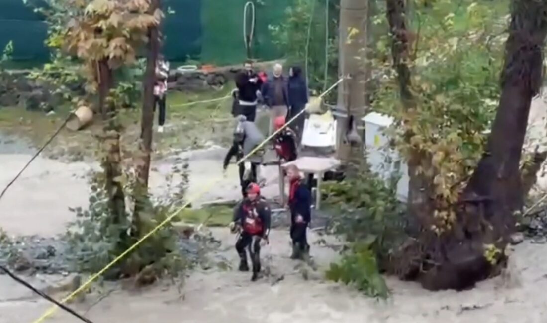 Sakarya’nın Sapanca ilçesinde iki gündür süren kuvvetli sağanağın ardından Fevziye-Akçay
