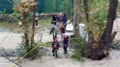 Sakarya’nın Sapanca ilçesinde iki gündür süren kuvvetli sağanağın ardından Fevziye-Akçay