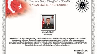 Irak’ın kuzeyindeki Pençe-Kilit operasyon sahasında vazifesini yürüten Piyade Uzman Çavuş