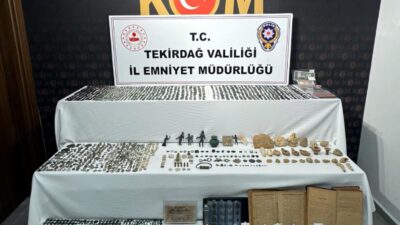 Tekirdağ’da emniyet güçleri tarafından düzenlenen kapsamlı operasyonda çok sayıda tarihi
