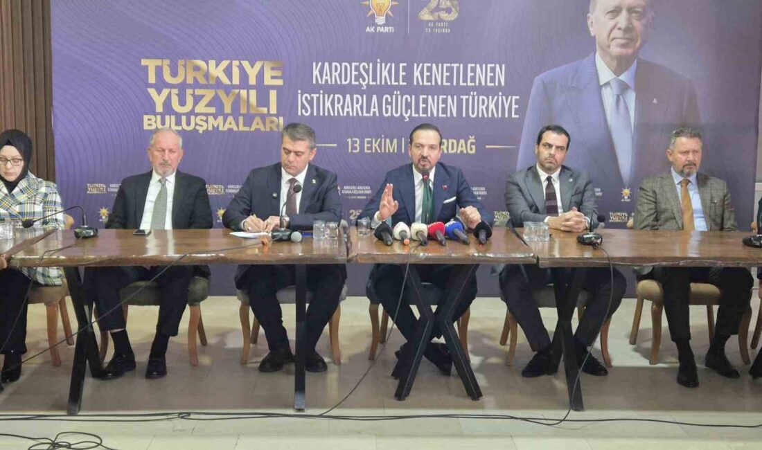 Tekirdağ’da konuşan AK Parti Genel Başkan Yardımcısı Kürşad Zorlu, fon