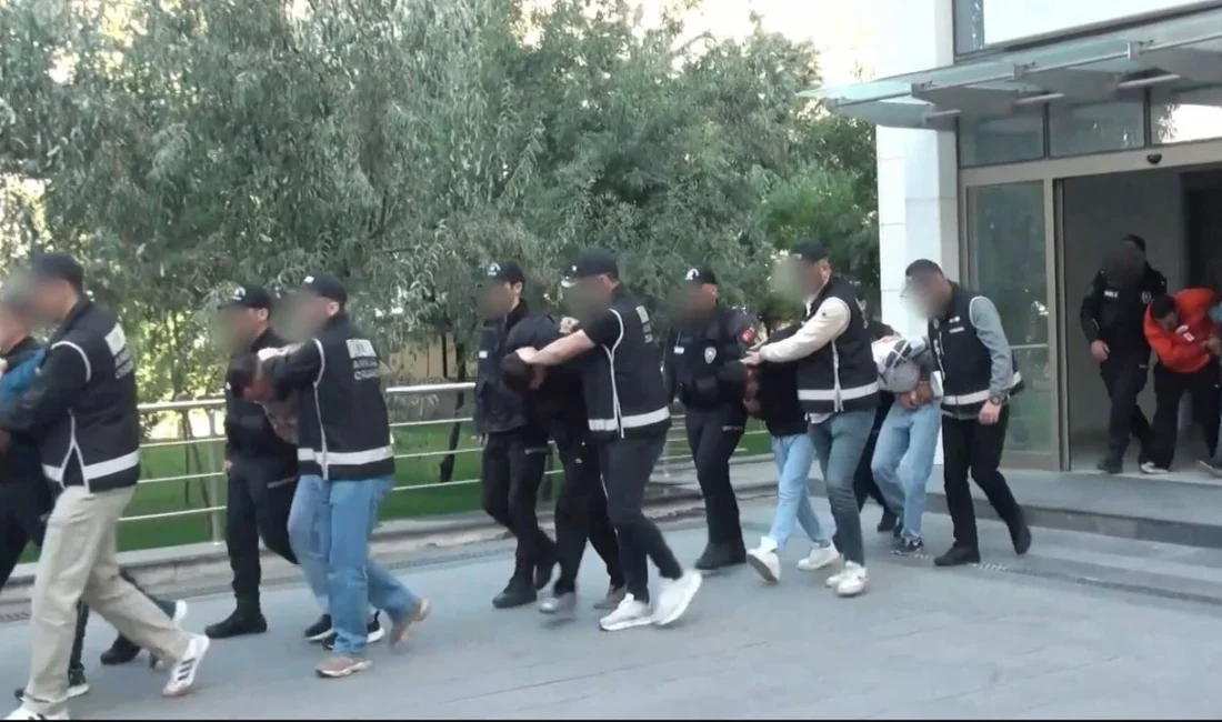 Ankara merkezli 14 ilde yeni nesil suç örgütlerine yönelik gerçekleştirilen