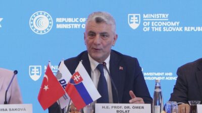 Ticaret Bakanı Ömer Bolat, Slovakya ile yürütülen ekonomik iş birliği