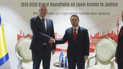 Adalet Bakanı Akın Gürlek, İstanbul'da düzenlenen OECD toplantısı kapsamında beş