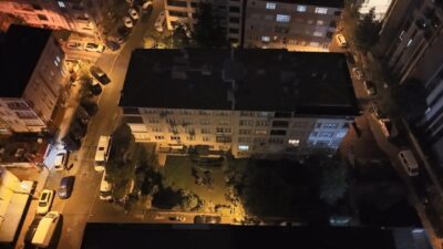 Eyüpsultan’da 5 katlı bir binanın kolonlarından gelen sesler üzerine bölgeye