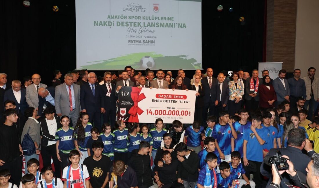 Gaziantep Büyükşehir Belediyesi, kentteki 115 amatör spor kulübüne toplam 14