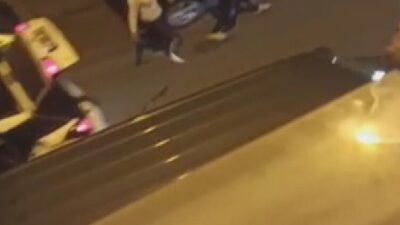 İstanbul Gaziosmanpaşa'da yol verme nedeniyle çıkan tartışma, sandalye ve zincirli