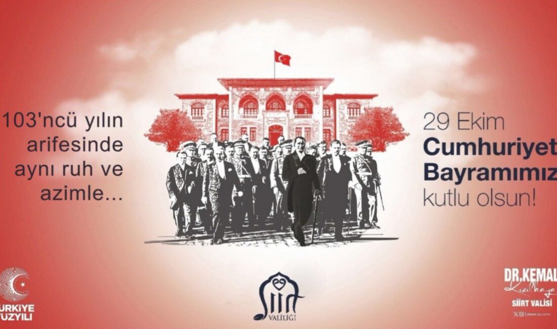 SİİRT / TEKHA Siirt Valisi Kemal Kızılkaya, 29 Ekim Cumhuriyet