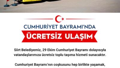 SİİRT / TEKHA Siirt Valiliği, Cumhuriyet’in ilanının 103. yıl dönümü