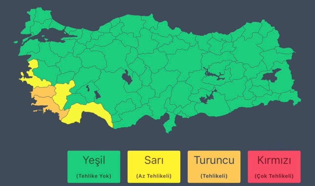 Meteoroloji Genel Müdürlüğü'nün verilerine göre yarın birçok ilde etkili olması