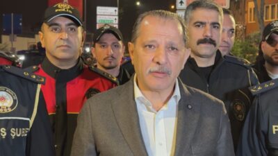 Kağıthane'de gerçekleştirilen güvenlik denetimlerine katılan İstanbul İl Emniyet Müdürü Selami