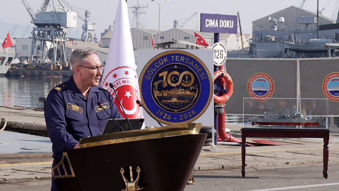 Milli Savunma Bakanlığı (MSB), haftalık basın bilgilendirme toplantısını Gölcük Tersanesi