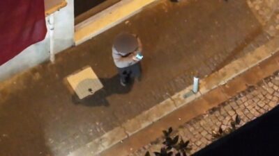 Kadıköy'de şüpheli hareketleri nedeniyle dron ile havadan takip edilen otomobile