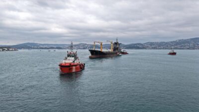 Karadeniz açıklarında Ukrayna'ya ait İHA'ların hedefi olan ve ağır hasar