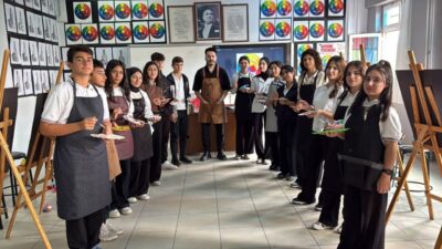 Mardin’in Midyat ilçesindeki bir lisede kurulan sanat atölyesinde yeteneklerini keşfeden
