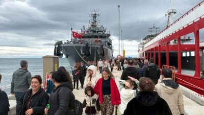29 Ekim Cumhuriyet Bayramı kutlamaları kapsamında Tekirdağ limanına demirleyen TCG