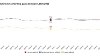 Türkiye İstatistik Kurumu, ekim ayına ilişkin hizmet, perakende ticaret ve